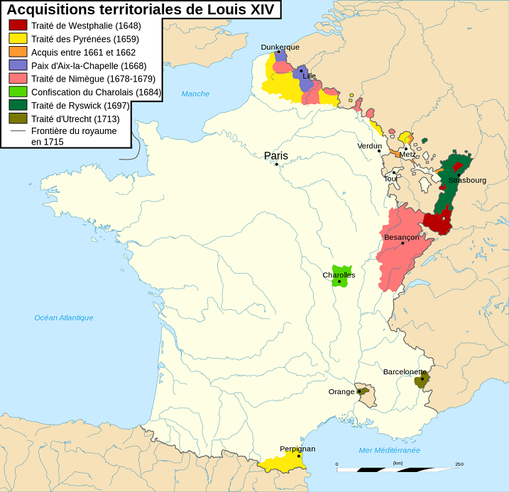 Conquêtes de Louis XIV de France sur l'Espagne et l'Empire